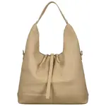 Módní dámská koženková kabelka na rameno Marixa, béžová