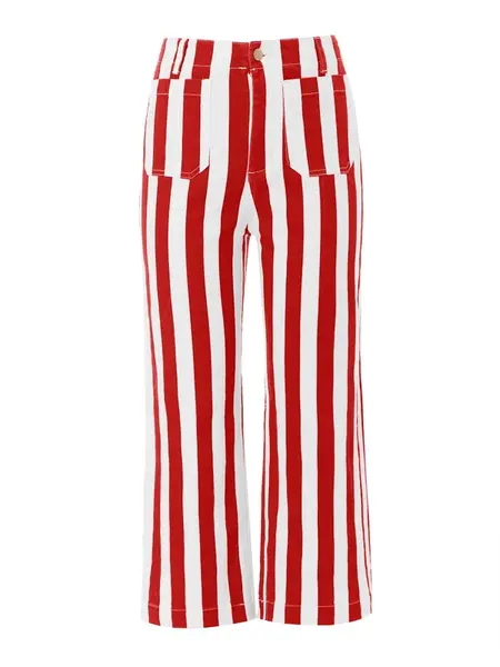 Imily Bela Džínsy  červená / biela