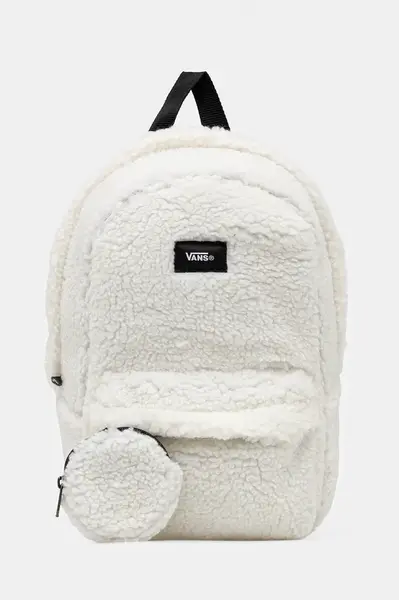 Ruksak Vans béžová farba, malý, jednofarebný, VN000Q9AFS81