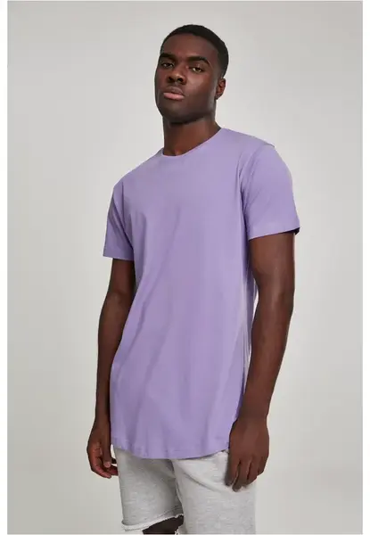 Shaped long lavender t-shirt