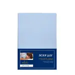SCANquilt dětské prostěradlo JERSEY ELASTIC LYCRA světle modrá 60 x 120 cm na výšku matrace až 15 cm