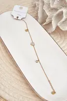 Náramok na členok s motívom srdiečok