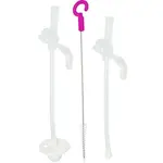 B.BOX NÁHRADNÉ SLAMKY A ČISTIACI KEFKA Náhradný set, transparentná, veľkosť