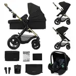 KINDERKRAFT Kočík kombinovaný 3v1 Moov 2 XL Air Black