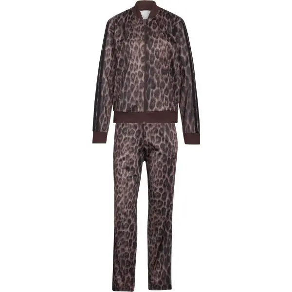 adidas 3-STRIPES TRAINING TS FULL W Dámska tepláková súprava, hnedá, veľkosť