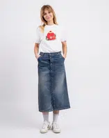 Carhartt WIP W' Marvin Skirt Blue worn used wash S