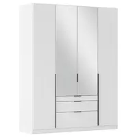 Rauch Möbel ŠATNÍ SKŘÍŇ S OTOČNÝMI DVEŘMI, barvy stříbra, bílá, tmavě šedá, 181/229/54 cm