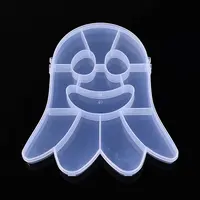 Halloween Ghost 13 Grids Plastic Bead Storage Containers with Hinged Lid