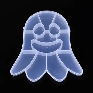 Halloween Ghost 13 Grids Plastic Bead Storage Containers with Hinged Lid