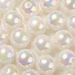 UV Plating Rainbow Iridescent Acrylic Beads
