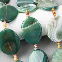 Natural Banded Agate Beads Strands