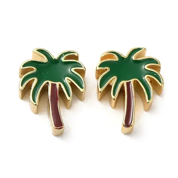 Rack Plating Brass Enamel Beads