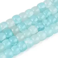 Baking Painted Crackle Glass Beads Strands