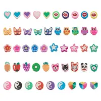 330pcs 11 Style Handmade Polymer Clay Beads