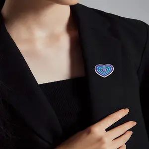 1Pc Heart Enamel Pin