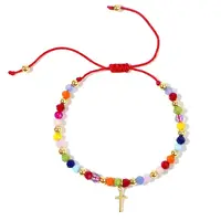 Bohemian Style Glass Braided Bead Bracelets for Women