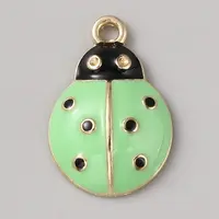 Alloy Enamel Pendant Rhinestone Setting