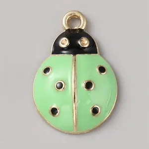 Alloy Enamel Pendant Rhinestone Setting