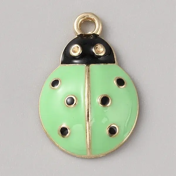 Alloy Enamel Pendant Rhinestone Setting