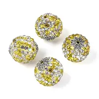 Handmade Polymer Clay Rhinestone Indonesia Beads