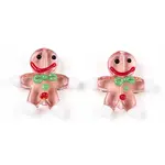 Gingerbread Man Handmade Lampwork Beads