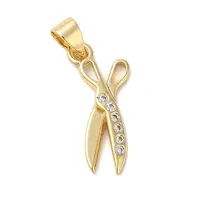 Rack Plating Brass & Cubic Zirconia Pendants