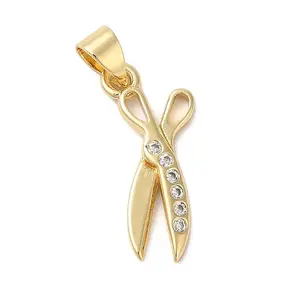 Rack Plating Brass & Cubic Zirconia Pendants