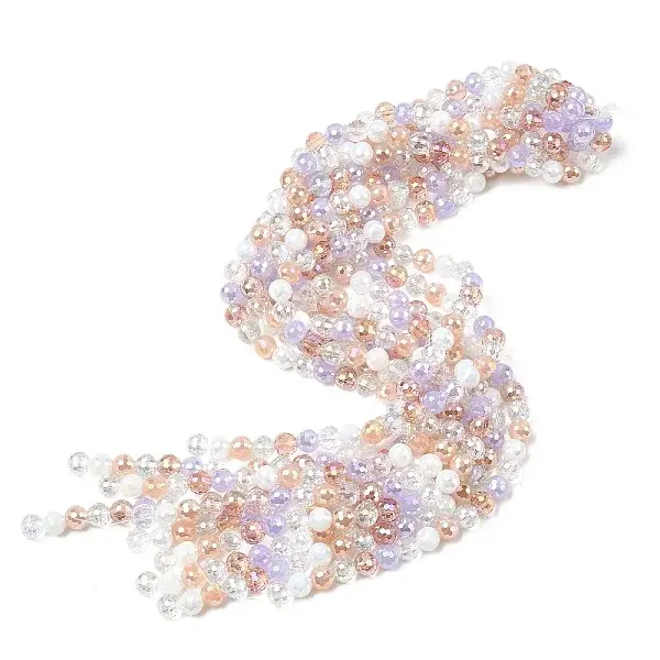 Electroplate Glass Beads Strands