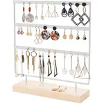 Triple Levels Rectangle Iron Earring Display Stand