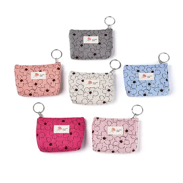 Flower Pattern Corduroy Wallets