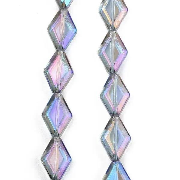 Electroplate UV Plating Glass Beads Strands