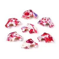 Spray Painted Synthetic Turquoise Beads Strands