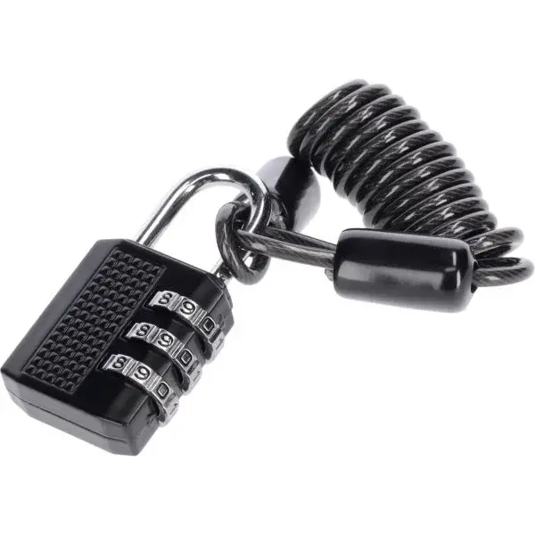 Arcore AL 0 Kódový špirálový zámok, čierna, veľkosť