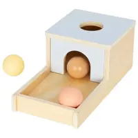 eliNeli Wooden Box With Balls aktivity hračka ze dřeva 1 ks