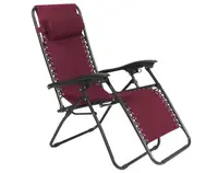 Polohovatelné zahradní křeslo Hannover, červené