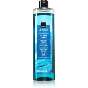 Avon Senses Ocean Surge sprchový gel pro muže 3 v 1 500 ml