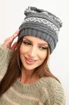 Dámska zimná čiapka s vzorom K425