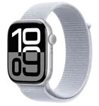 APPLE Watch Series 10 46mm Strieborný hliník s oblačne modrým prevliekacím remienkom