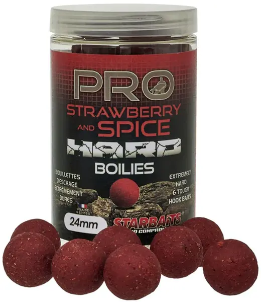 Starbaits boilie hard pro strawberry spice 200 g - 20 mm