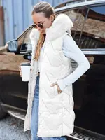 Dámská bílá prošívaná vesta