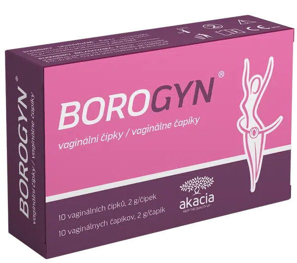BOROGYN vaginální čípky 10 x 2 g