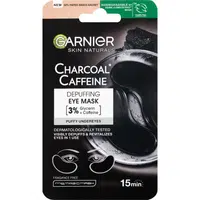 GARNIER Skin Naturals oční maska s aktivním uhlím pro osvěžení očního okolí, 5 g