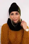 Women's three-color set P103 black+khaki