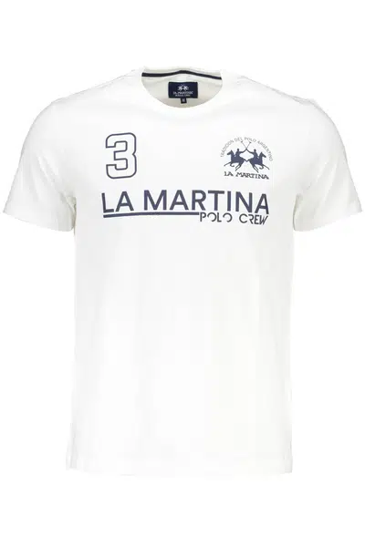 LA MARTINA MEN'S SHORT SLEEVE T-SHIRT WHITE