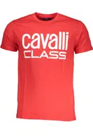 CAVALLI CLASS MEN'S SHORT SLEEVE T-SHIRT RED