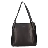 Dámska kožený kabelka Lagen Mirele - čierna