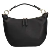 Dámská kožená kabelka Italia Enet - černá