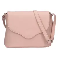 Dámska kožená crossbody kabelka Italia Alice - svetlo růžová