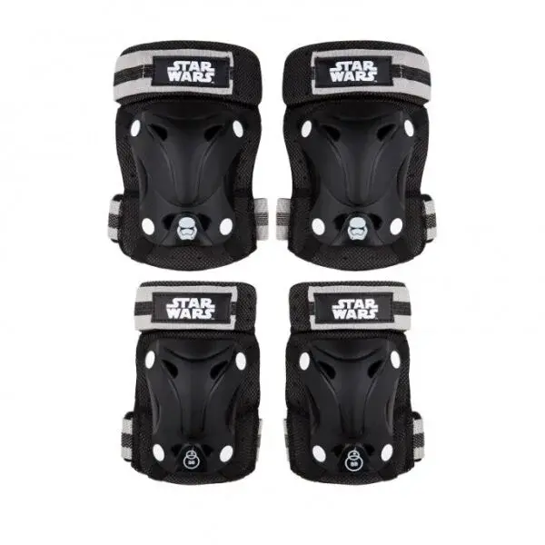 Disney STAR WARS STORMTROOPER Chrániče lakťov a kolien, čierna, veľkosť
