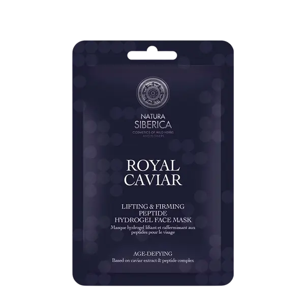 NATURA SIBERICA Royal Caviar, Liftingová a spevňujúca peptidová hydrogélová pleťová maska